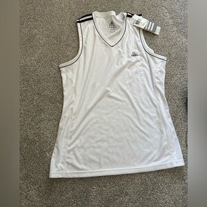 Adidas White Performance Tank Top